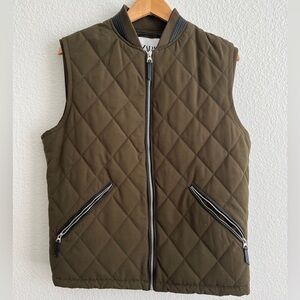 Zara olive Quilted Vest